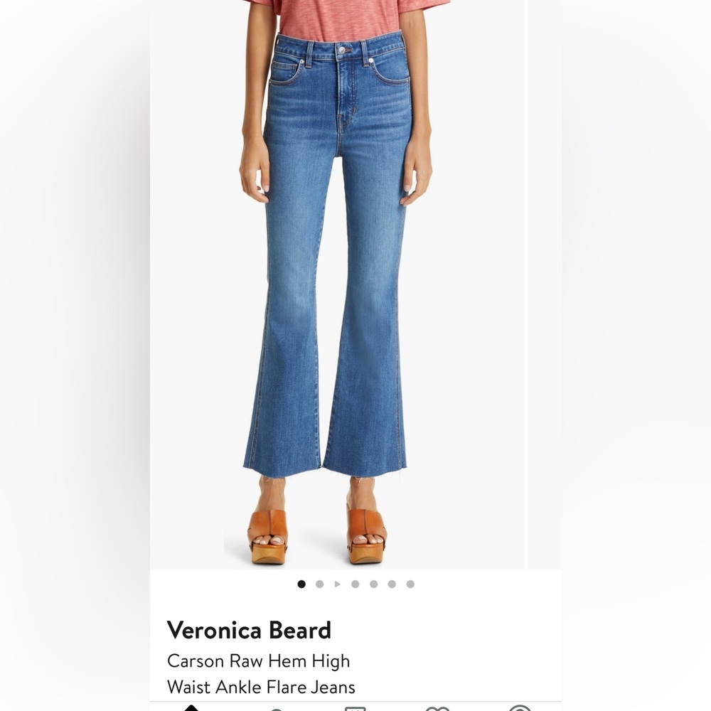 Veronica Beard Carson High Rise Raw Hem size 26